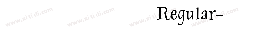 桃子味汽水的心动 Regular字体转换